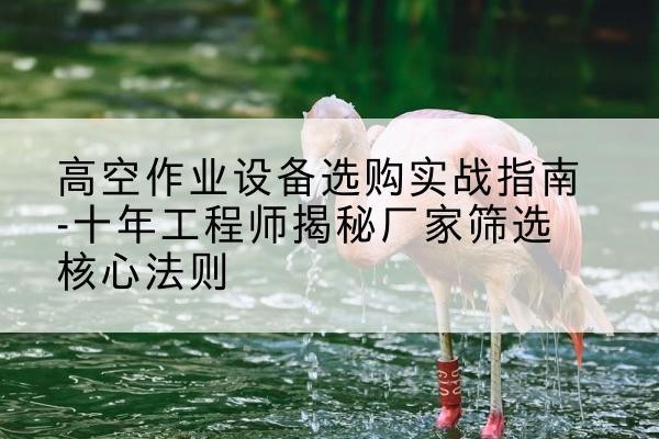 盘山剪叉式升降机厂家-高空作业设备选购实战指南-十年工程师揭秘厂家筛选核心法则